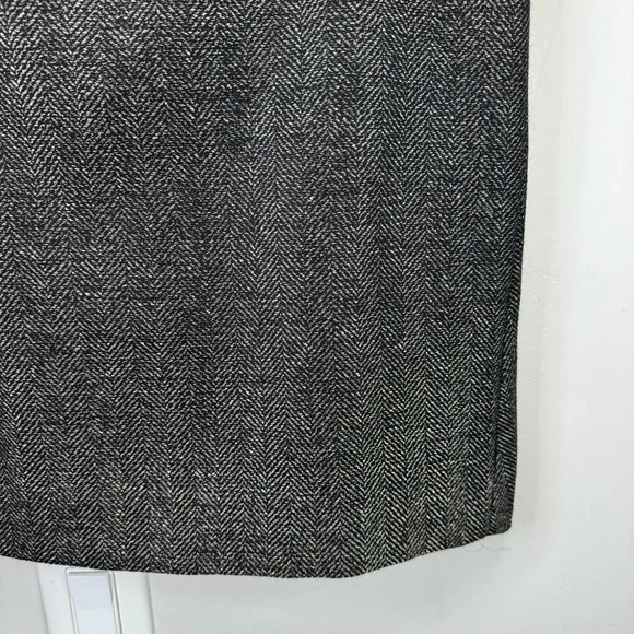 Valentino Roma Grey Wool Pleated Pencil Skirt Size 42/6 - Picture 7 of 16